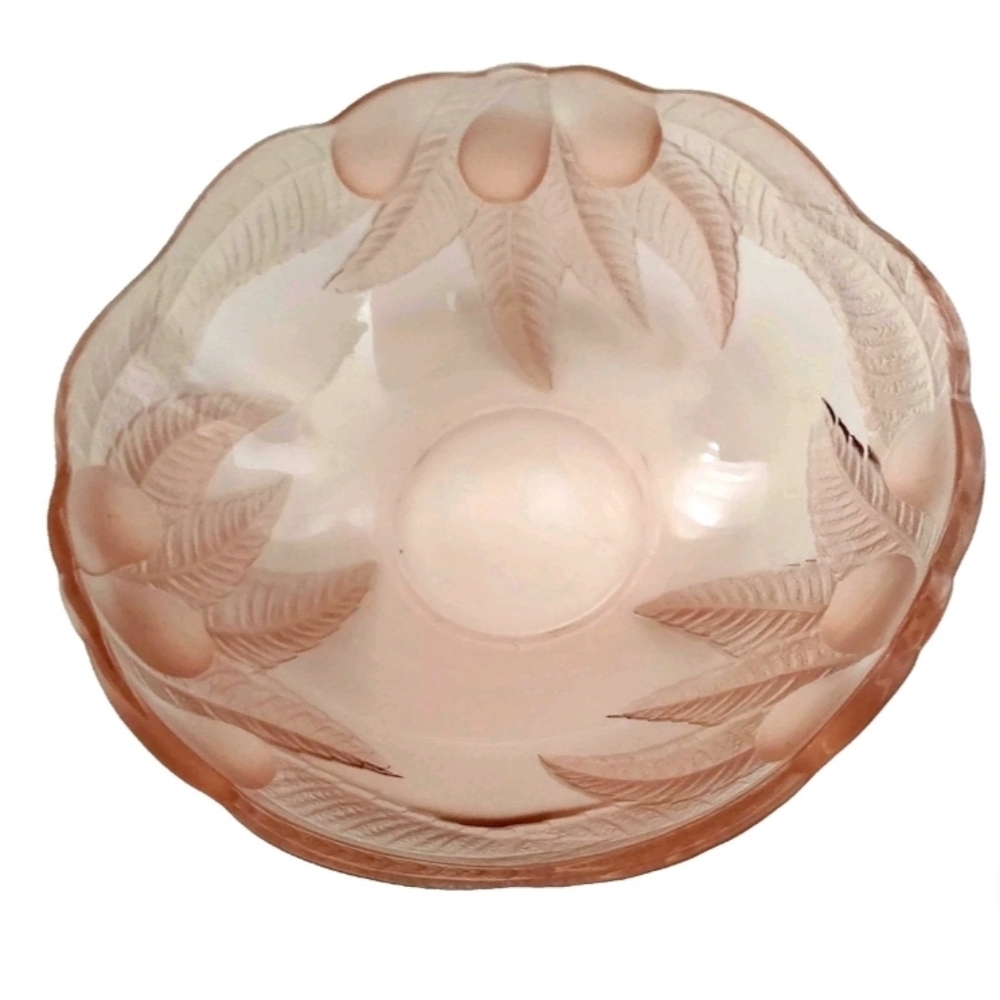 Arcoroc Rosaline Pink Glass Fruit Serving Bowl